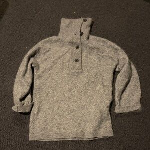 Arket Gray Turtleneck Sweater